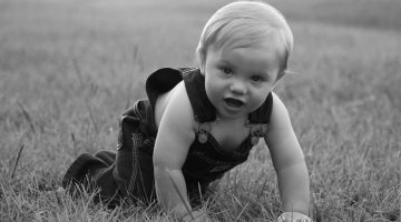 Baby crawling