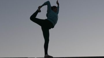 Girl doing yoga